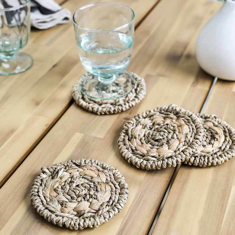 Garden Trading Set of 4 Bayford Woven Coasters